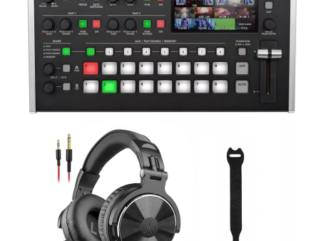 Roland V-8HD Video Switcher Bundle: Includes AKG K-240 Pro Headphones & 10-Pack Straps for Pro-Grade Production Sale