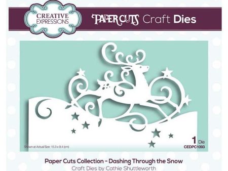 Creative Expressions Paper Cuts Collection - Dashing through the Snow For Discount