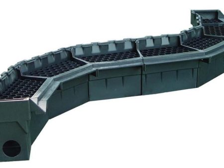 Easypro Waterfall Spillway Left   Right Ends Unassembled - Set up for 2  Pipe on Sale