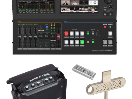 Roland VR-400UHD 4K Streaming AV Mixer with Carry Bag, SmallRig Multi-Tool & Vello Camera Plate Tool Combo Online now