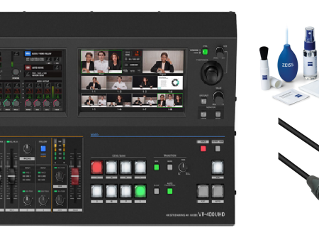 Roland VR-400UHD 4K Streaming AV Mixer Package with Premium XLR Cable & ZEISS Lens Care Essentials For Discount