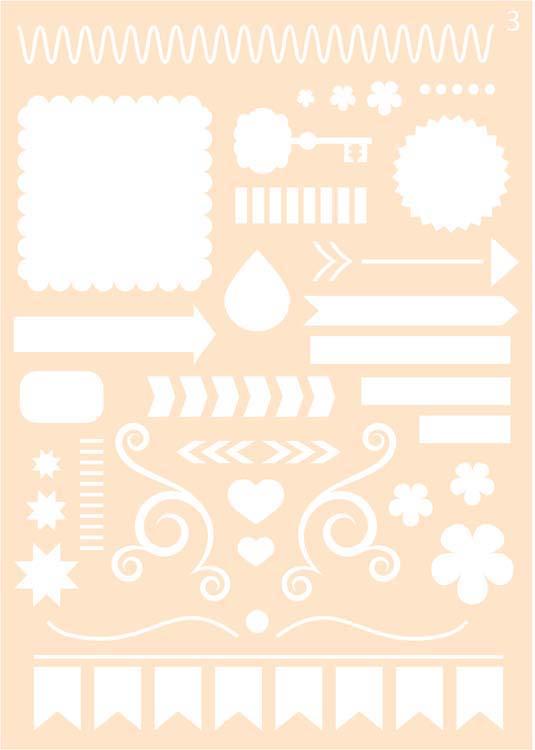 Joy! Craft Mask - Journaling Stencil #3 Online now