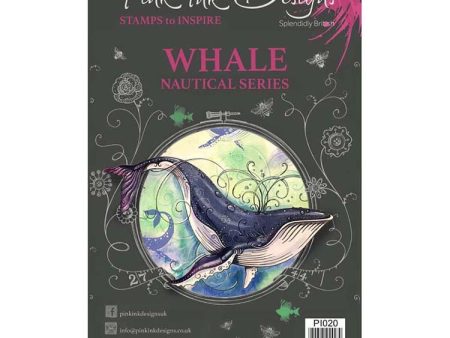 Pink Ink Designs A5 Clear Stamp Whale For Sale