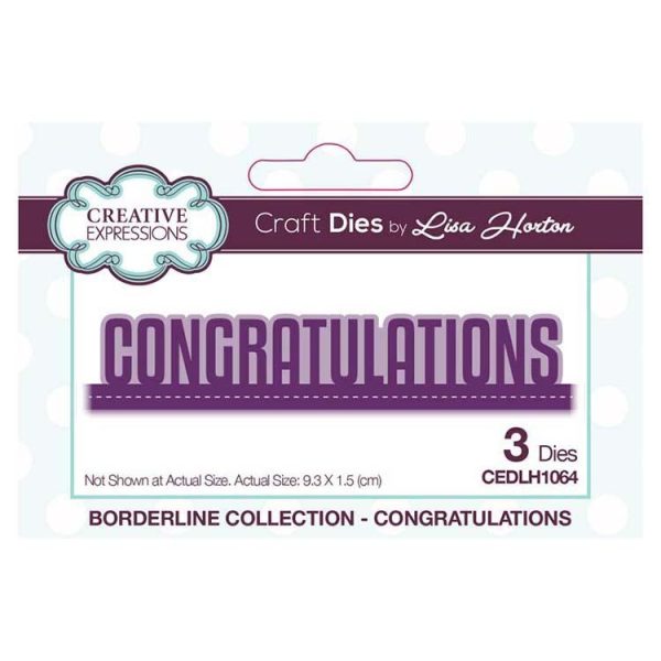 Creative Expressions Borderline Collection Congratulations Sale