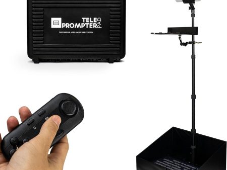 TELEPROMPTER Pad iPresent Pro Portable Presidential Prompter for iPad Tablet or Monitor - Includes Remote, Case and App - Stage Teleprompter for Presentations - Prompter for Live Speech Online now