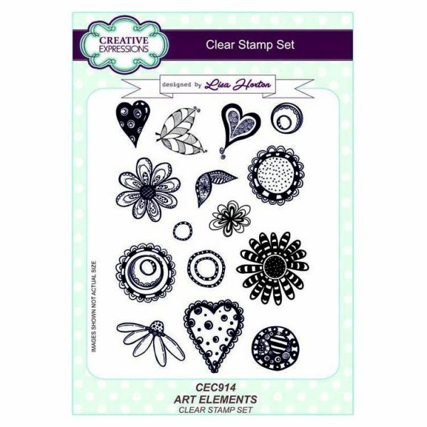 Creative Expressions Art Elements A5 Clear Stamp Set Hot on Sale