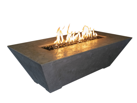 Geo Rectangle Fire Pit - 60  For Cheap