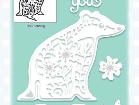 Creative Expressions Paper Cuts 3D Collection Badger Die For Cheap