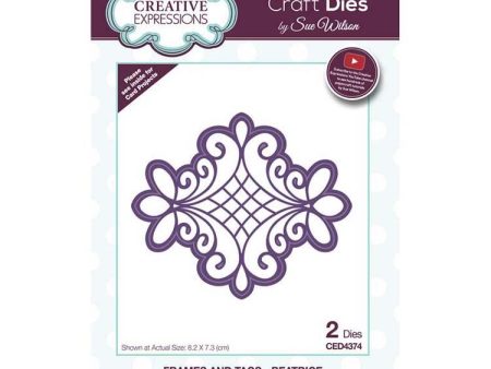 Creative Expressions Dies by Sue Wilson Frames and Tags Collection Beatrice Online Sale