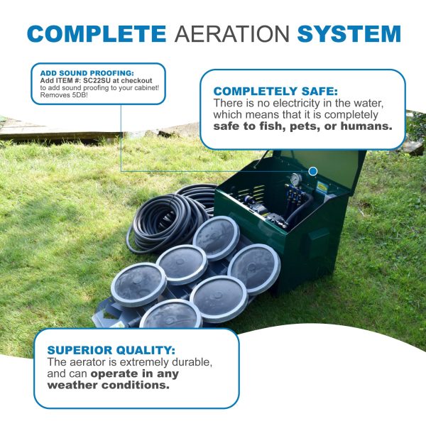 AirPro Deluxe Pond Aerator Kit - up to 3 Acre Ponds Hot on Sale