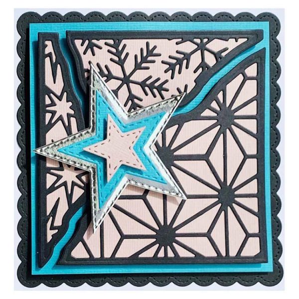 Creative Expressions Broken Tiles Collection Wintry Skies Craft Die Fashion