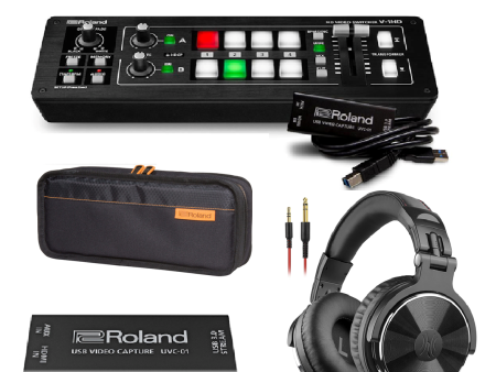 Roland V-1HD STR  Bundle With Video Capture Device, Headphones +  Carry Bag Online