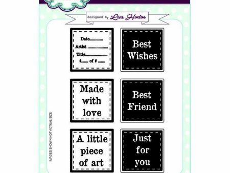 Creative Expressions A5 Artist Trading Clear Stamp Set Text Tiles Online