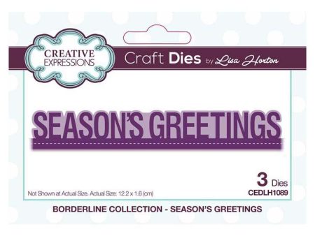 Creative Expressions Borderline Seasons Greetings Craft Die Cheap