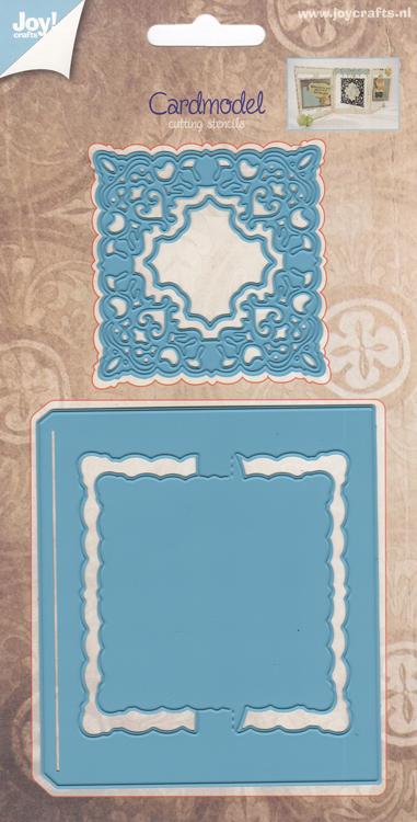 Joy! Crafts Cutting Die - Card Model Square + Chic Stencil For Cheap