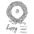 Woodware Clear Singles Loopy Wreath Discount