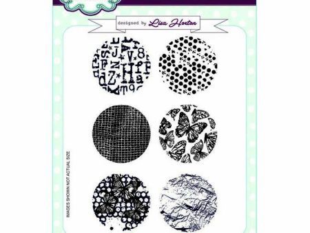 Creative Expressions A5 Artist Trading Clear Stamp Set Positive Rounds Discount