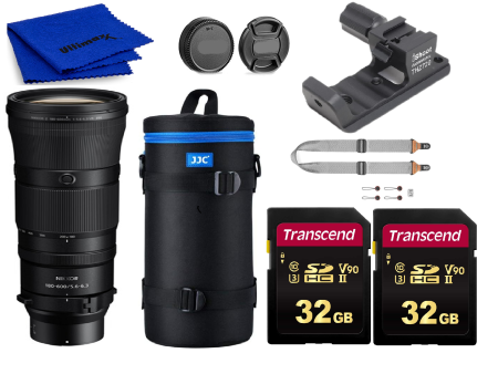 Nikon Z 180-600mm f 5.6-6.3 VR Lens +2 X 32 GB Memory Card + Lens Collar Stand BUNDLE KIT + MORE!!! Hot on Sale