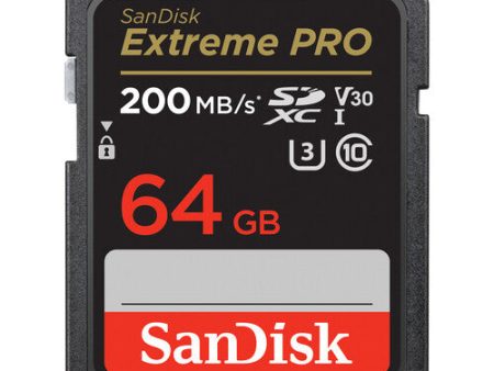 SanDisk 64GB Extreme PRO UHS-I SDXC Memory Card Online Sale