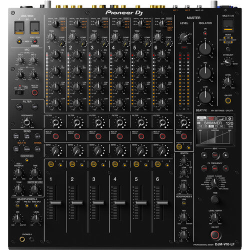 Pioneer DJ DJM-V10-LF 6-Channel Professional DJ Mixer (Black) Online Hot Sale