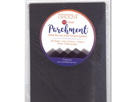 Groovi A5 Parchment Silver 20 sheets on Sale