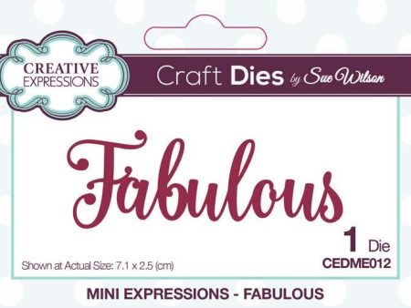 Mini Expressions Collection Fabulous Die Hot on Sale