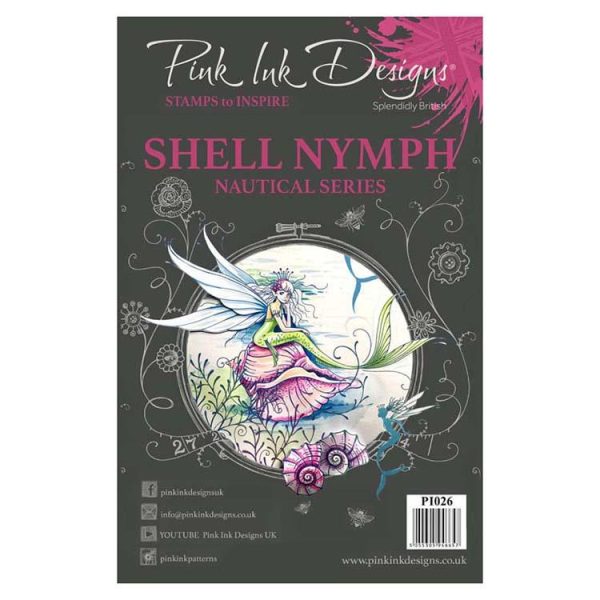 Pink Ink Designs A5 Clear Stamp Shell Nymph Discount