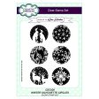 Creative Expressions Winter Silhouette Circles A5 Clear Stamp Set Sale