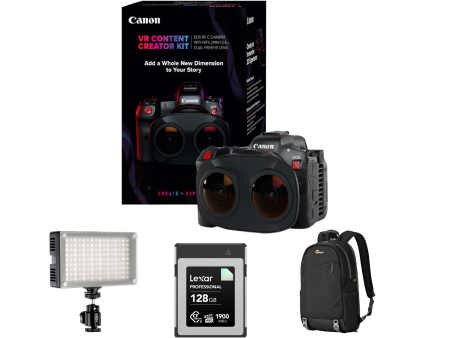 Canon EOS R5 C VR Creator Kit with RF 5.2mm f 2.8 Dual Fisheye Lens Discount