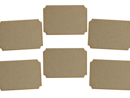 Creative Expressions MDF Tickets Pack of 6 For Sale