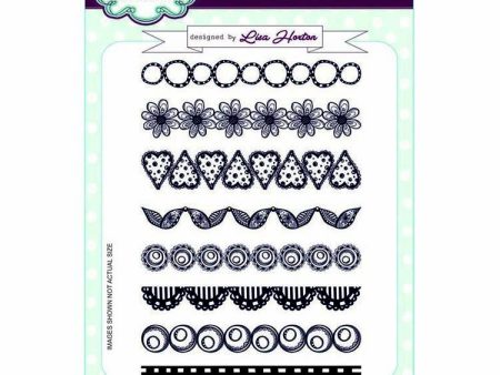 Creative Expressions Art Borders A5 Clear Stamp Set Supply