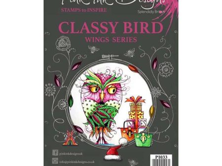 Pink Ink Designs Clear Stamp Classy Bird Discount