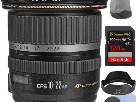 Canon EF-S 10-22mm f 3.5-4.5 USM Lens Starter Bundle Cheap