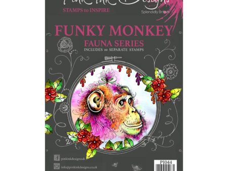 Pink Ink Designs Clear Stamp Cheeky Monkey For Cheap