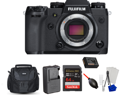 Fujifilm X-H1 Mirrorless Digital Camera Bundle (Body Only) + SanDisk 64GB Extreme PRO Memory Card Online Hot Sale