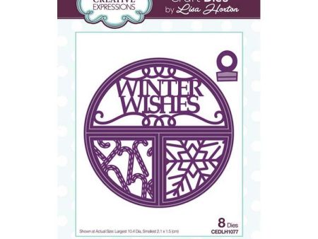 Creative Expressions Split Circles Winter Wishes Craft Die Hot on Sale