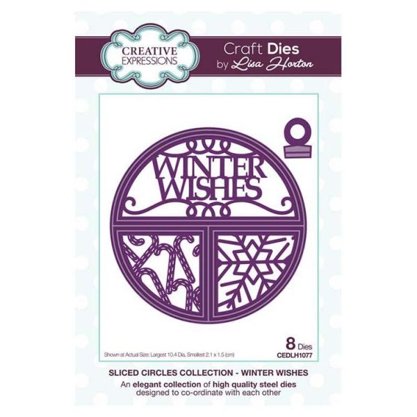 Creative Expressions Split Circles Winter Wishes Craft Die Hot on Sale