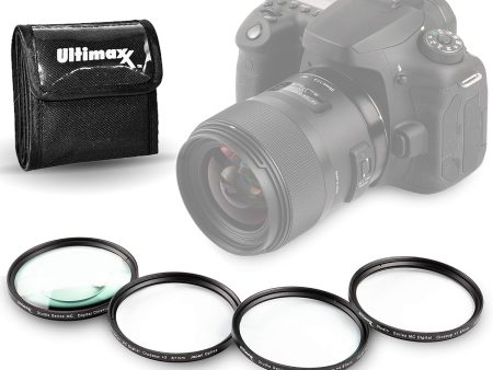 55MM Ultimaxx Professional Four Piece HD Macro Close-up Filter Kit (1, 2, 4, 10 Diopter Filters) for Nikon D3300, D3400, D3500, D500, D5200, D5300, D5500, D5600 w AF-P DX NIKKOR 18-55mm f 3.5-5.6G VR For Cheap