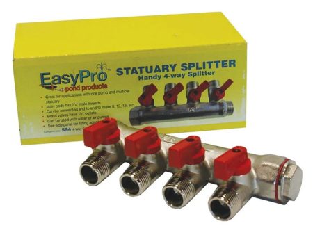 Statuary Splitter - 3 4  threads on main body, 1 2  male threads on valve Online Sale