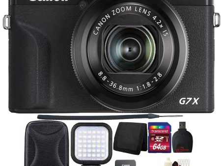 Canon PowerShot G7 X Mark III Digital Camera (Black) with 64GB Top Accessory Kit Discount