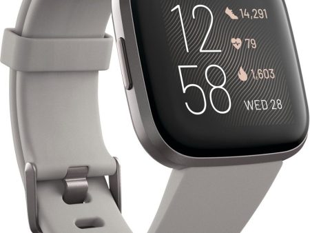 Fitbit Versa 2 Health & Fitness Smartwatch (Stone Mist Grey) on Sale