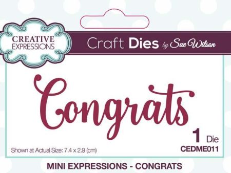 Mini Expressions Collection Congrats Die Online