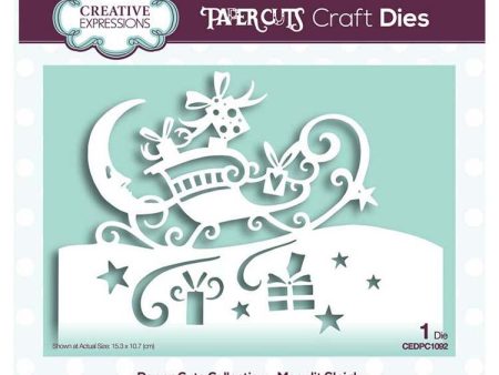 Creative Expressions Paper Cuts Collection - Moonlit Sleigh Discount