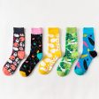 2019 Colorful Bunny Rabbit Plant Animal Fruit Socks Short Funny Cotton Socks Women Winter Men Unisex Happy Socks Online