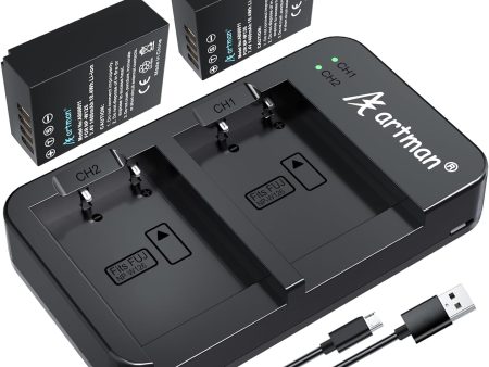 NJA NP-W126 NP-W126S Battery 2-pack and USB Dual Charger Compatible with Fujifilm X-T1 X-T2 X-T3 X-T10 X-T20 X-T30 X-T30 II X-T100 X-T200 X100F X100V X-S10 X-A5 X-A10 X-E4 X-Pro2 X-Pro3 Hot on Sale