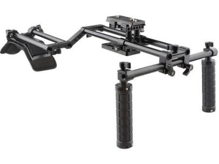 CAMVATE Shoulder Mount Rig with Manfrotto QR Plate & 15mm Rod System Discount