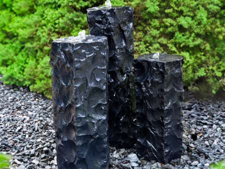 Textured Midnight Basalt Fountain Trio Sale