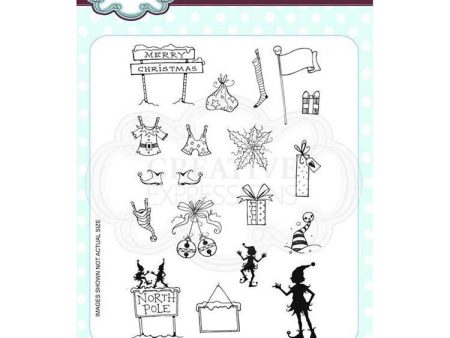 Creative Expressions Santas Helpers A5 Clear Stamp Set Discount