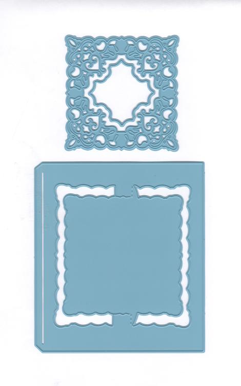 Joy! Crafts Cutting Die - Card Model Square + Chic Stencil For Cheap