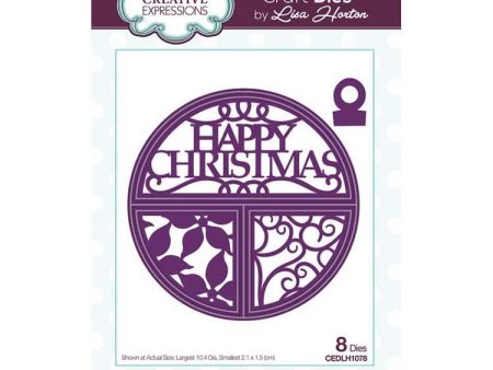 Creative Expressions Split Circles Happy Christmas Craft Die Online Sale